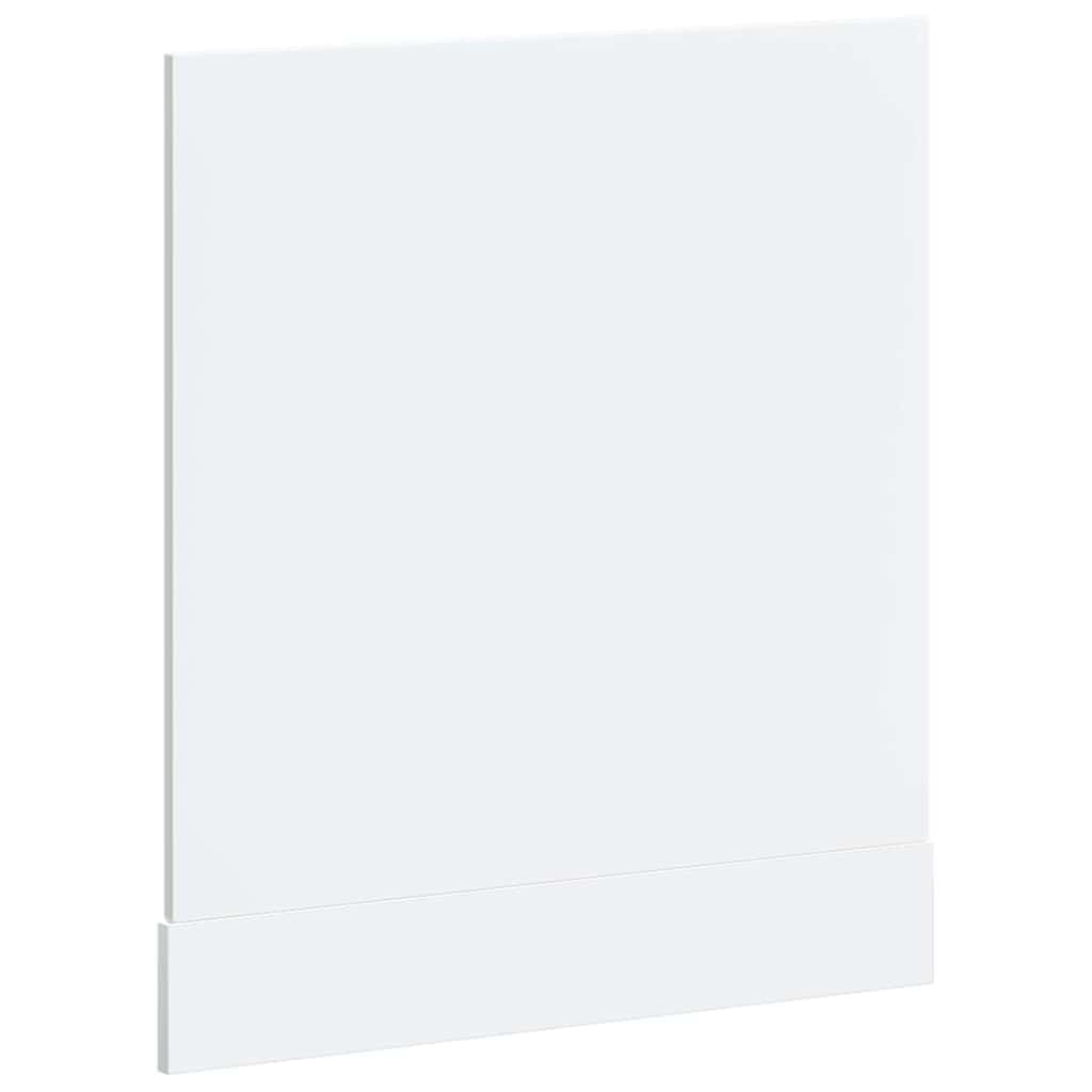 Osłona do zmywarki Lucca biała z materiału drewnopochodnego 60 x 1,5 x 67 cm, stabilna, łatwa w utrzymaniu, ochrona do zmywarki, front kuchenny, wszechstronna