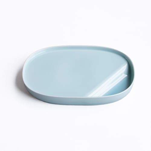 Plato Ovalado Suzuri 9x6" Porcelana Japonesa miniatura 1