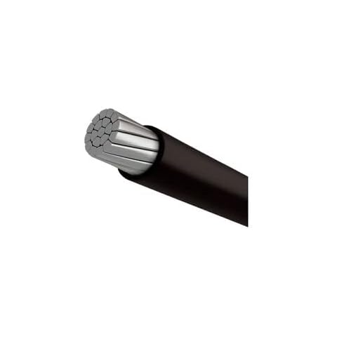 Stock Wire 4 AWG XHHW-2 Aluminum Building Wire (75Ft Cut) Black 3787-75 0 Cover