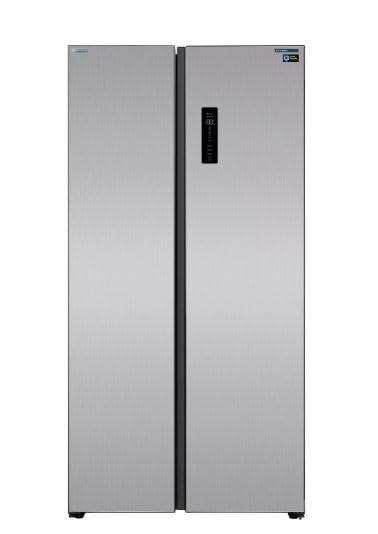 Frigorifico Americano Infiniton SBS-630A85XES, 185 cm de Altura, 540 Litros, E, No Frost Total, E, Doble puerta con cierre magnético, Patas regulables en altura, Inox