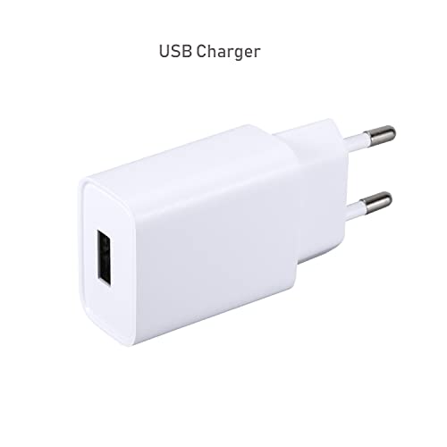 2 Pack USB Chargeur 5V 1A Adaptateur Chargeur Secteur de Prise Compatible with iPhone,Smartwatch,Écouteurs,Console de Jeux, TV Box,Tablets,Caméra,Lecteur ebook etc.(2 par Paquet)