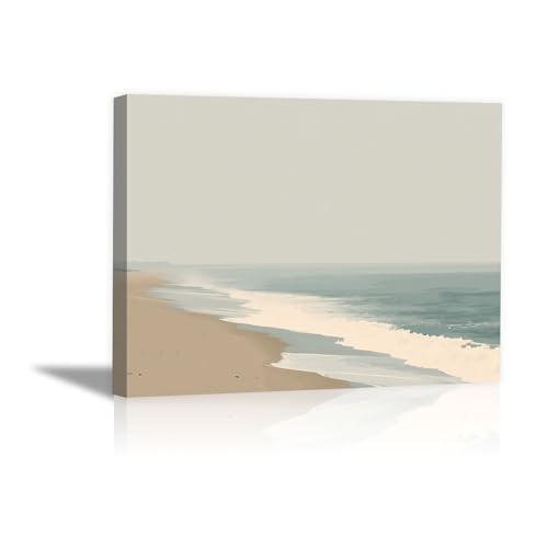 Lienzos decorativos de playa para renovar paredes vacías en el dormitorio o baño