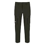 Dark olive Salewa Puez Durastretch Cargo Pants L