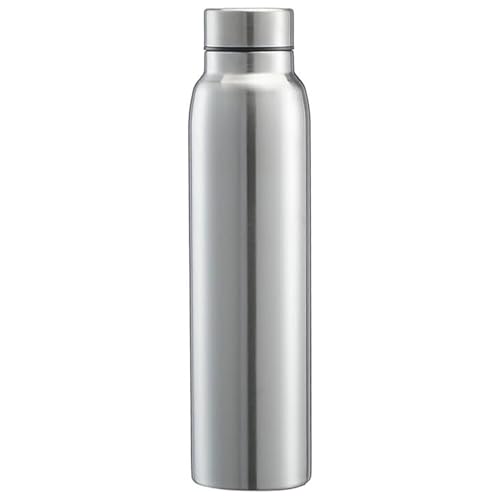 Rwigeboo Single Wall Stainless Steel Water Bottle, 1000ml Wide Mouth Camping Water Bottle, Large Capacity Leak Proof Sports for Gym, Travel, Sports Single Wall Stainless Steel Bott