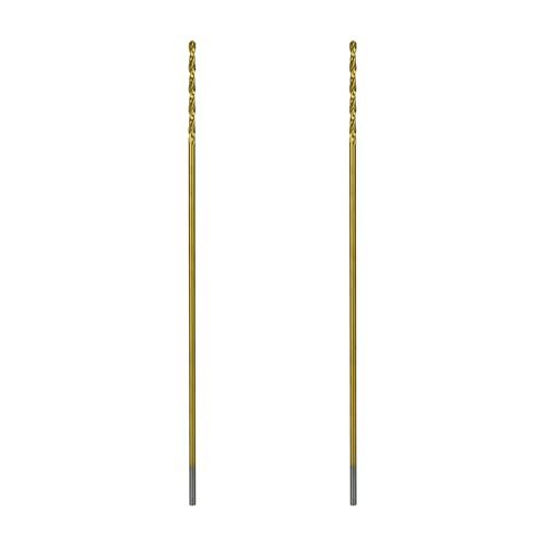 Greycore Tools 3/32 Inch x 6 Inch Cobalt Aircraft Extension Bit – 2 Pack M35 Cobalt Drill Bit, Industrial Titanium Coating – Drill Bits for Steel, Hard Metal, Cast Iron, Wood, Plastic (3/32
