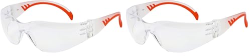 TIMCO Comfort Safety Glasses - Lightweight safety glasses with soft arms to give extra comfort and grip around the ears and temples when worn for long periods - Clear