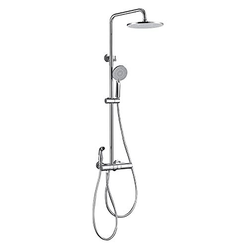 Robinet de douche avec tête de douche ronde et bidet intégré