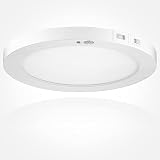 MYTH REALM LED Motion Sensor Flush Mount Ceiling Light Fixture, 9" Dimmable Simple Design for Kitche