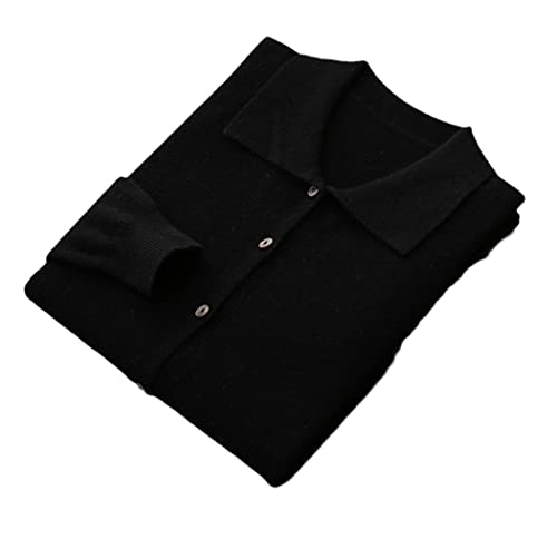 Pull col polo homme tricot cardigan veste chaude laine mérinos cachemire automne