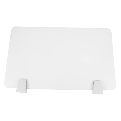 Cloison de séparation de bureau en acrylique blanc pour espaces de travail et examens