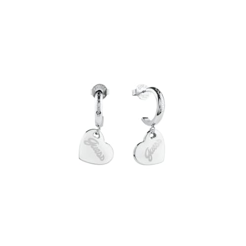 Guess Boucles D'Oreilles Vintage En Acier Argenté