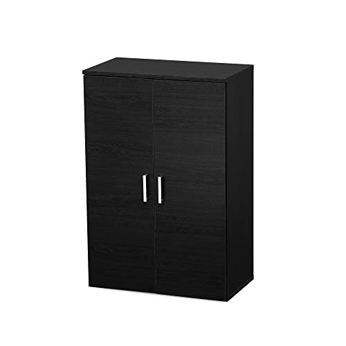 Iris Ohyama, Meuble, Etagère, Armoire, Organisateur à chaussures, 6 Compartments, Modulable, Peut contenir 18 paires, Entrée, Chambre, Salon, Bureau - Shoe cabinet SR-6035 - Chêne Noir