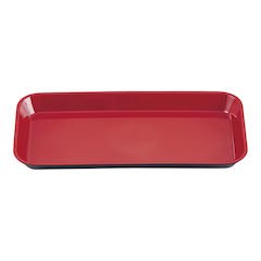 若泉漆器 デリカバット (小) 黒内朱 1-121-12 メラミン樹脂 日本 ADLJ503