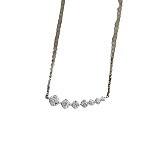Collier chaîne de clavicule scintillante en cristal pavé, le cadeau parfait pour elle