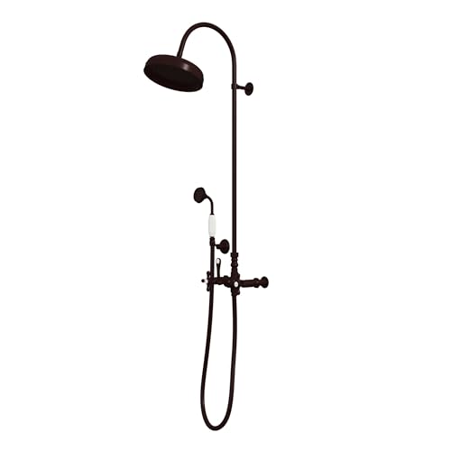 Image of Abbey 10 x 28 1 /2 Shower Faucet Set with Handshower, Oil Rubbed Bronze