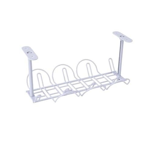 Bandeja Portacables Bajo La Mesa Estante organizador de cables for enchufe, bandeja de gestión de cables debajo del escritorio, estante de almacenamiento en habitación for el hogar, organizador de ada