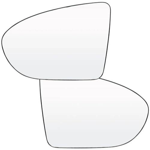 Verre de rétroviseur chauffant pour Nissan Qashqai et Dualis J10 2007-2014, paire de miroirs