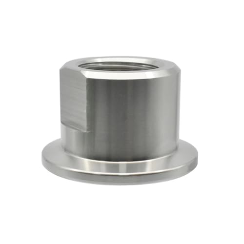 Brida KF40 1" acero inoxidable junta de vacío con rosca interna PT mecanizada 7