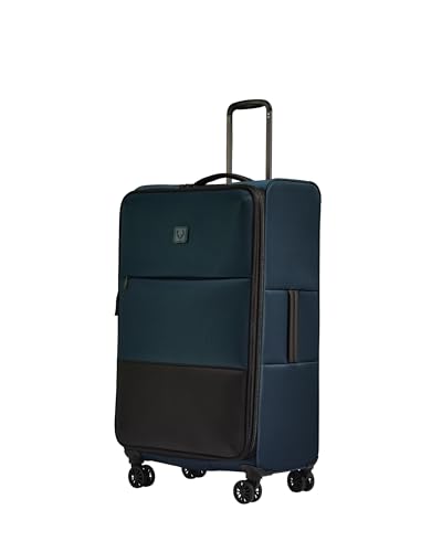 ANTLER - Soft Stripe 2.0 Large Suitcase - Durable, Lightweight & Expandable, 4 Spinner Wheels - Adjustable Handle, TSA Lock, 81cm - Indigo Blue