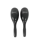 Maracas negras plástico Qbano de Percussión Perfectas para música latina, salsa, flamenco, batucada, actividades escolares y animación musical.