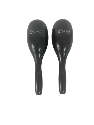 Maracas negras plástico Qbano