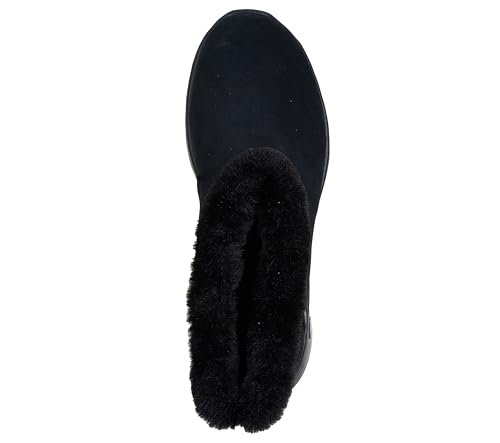 Skechers Skechers Women's Hands Free Slip-Ins On-The-Go Joy - Cozy Shimmer Boot, Black/Black, 9