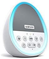Portable Rechargeable White Noise Machine with 8 Colors Night Light, Sound Machine Improve Sleeping with 29 Non-Looping Soothing Nature Sounds and Lullaby, Ideal for Kids, Adults and Travel