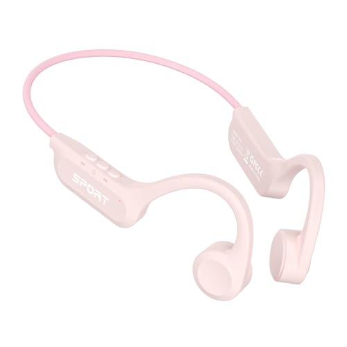 Image of CXK Bone Conduction Earbuds, Open Ear Headphones Bluetooth 6.0, Wireless Headphones 8H Playtime, IPX6 Waterproof Sport Headphones for Sports, Peach