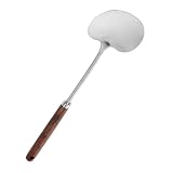 MOTHNUR Wok Spatel mit Holzgriff Ergonomisches Küchenutensil für Zuhause Hitzebeständig zum Braten Wenden und Rühren Leicht zu Reinigen