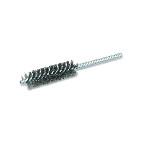 X 2 1/2" Double Stem Double Spiral 0.006 Steel Wire Power And Hand Tube Brush With 1/4" Stem [Set of 10]