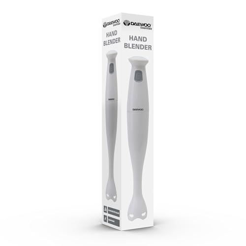 FINE ELEMENTS SDA1678 Handmixer met roestvrijstalen mengstaaf, 150 W, gemakkelijk te reinigen kunststof behuizing, krachtige lemmetsnelheid (220-240 V, 50/60 Hz), wit - Afbeelding 5