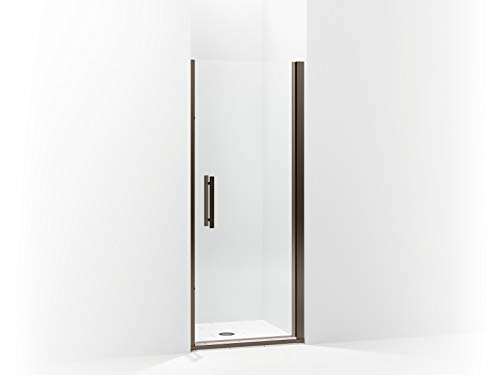 Sterling 5699-31ADR-G05 Finesse Peak Frameless Pivot Shower Door with Clear Glass, 31.5-in W x 67-in H, Deep Bronze