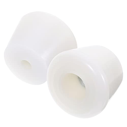 KESYOO 4pcs Roller Skate Brakes Indoor Roller Skate Toe Brake Roller Skating Brake Toe Stops Roller Skate Pad Block Roller Skate Stoppers Inline Braking Tool for Soft Brake Head White