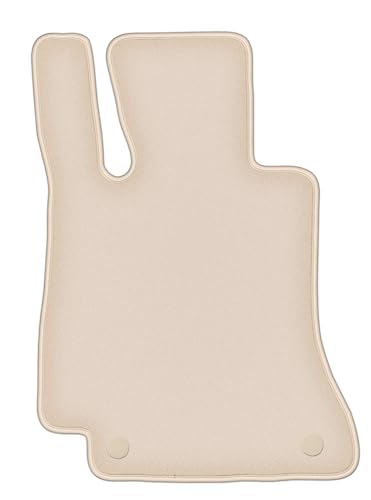Tapis conducteur en velours antiderapant moquette beige pour Mercedes E W213 Coupe 2016 2017
