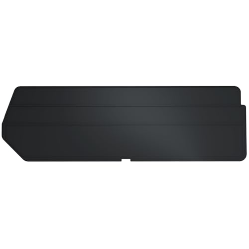 Image of Akro-Mils 40234 Plastic Length Dividers for AkroBins Stackable Storage Bins Model 30234, Custom Storage Inserts for Tools, Crafts & Supplies, 6-Pack, Black