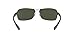 Ray-Ban RB3379 Rectangular Sunglasses, Gunmetal/Polarized Dark Green, 64 mm