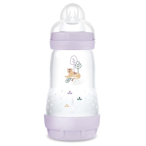 MAM Biberon Easy Start/Anti-Colique - 260ml - Lilas - Tétine Débit 2
