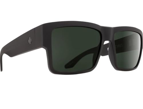 Spy Cyrus Soft Matte Black Happy Gray Green Polar Sunglasses2