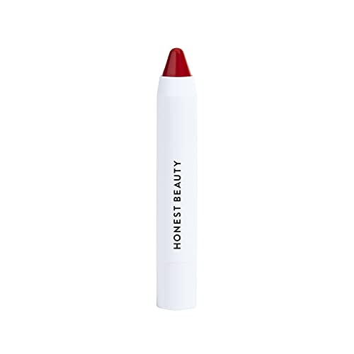 Honest Beauty Demi Matte Lip Crayon, Strawberry, 0.105 Ounce