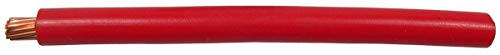 Welding Cable, 2 AWG, 100 ft, Red, Rubber