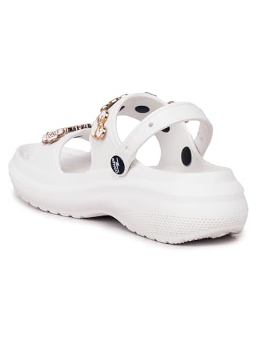 Image of ATHCO Soho Clogs Sandal for Women's|Girls|Dual-Color Soft EVA Cushioned With Massage Footbed|Easy Wear with Adjustable Back Strap|Lightweight Platform Heels|Flexible|Breathable|Extra Soft Comfortable Anti-Skid Casual Mule|All-Season|Summer|Monsoon|Rain|Winter|Waterproof|Casual Slip-On Sandal with Cute Charms & Chunky Design|Indoor & Outdoor Wear|Trendy|Fashionable|Stylish|Shoes