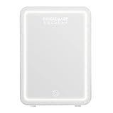 Frigidaire Gallery 9-Can or 6 Liter Beauty Lighted Mirror Fridge - White EFMIS172-WHITE (Renewed)