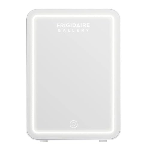 Image of Frigidaire Gallery 9-Can or 6 Liter Beauty Lighted Mirror Fridge - White EFMIS172-WHITE (Renewed)