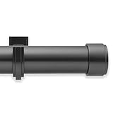 BlastHome Luxury 7 ft Custom Curtain Rod – 1 1/4' Large Diameter – Premium Brackets & Endcaps – Nonadjustable Rods Connect for a Seamless Look – Matte Graphite Finish