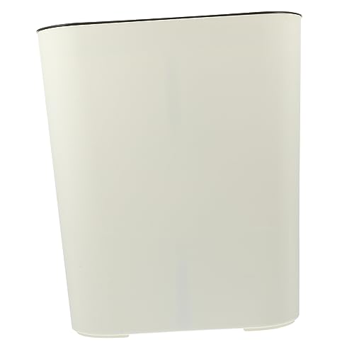Caneca de basura rectangular con doble compartimento beige miniatura 1