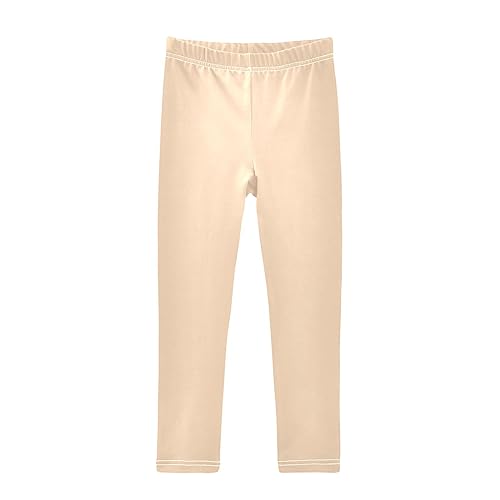 Girls Leggings Soft Comfortable Stretchy Kid Pants Elastic Waist Little Kids Active Stretch Yoga Pants 4-10T