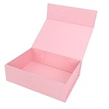 TIKATARER Caja de Regalo Magnética Grande con Tapa, Estuche Vacío Plegable para Tarjetas de Graduación para Regalos, Perfumes de Joyería, Embalaje de San Valentín Abierto con Tapa (Rosácea)