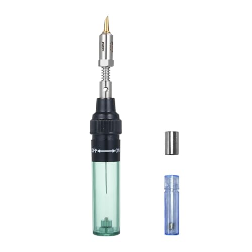 Gas Soldering Iron Butane Soldering Iron for Multipurpose Solder Station Cordless Butane Gas Blow Torch Soldering Iron Welding Pen Tool 1300℃(2372℉)