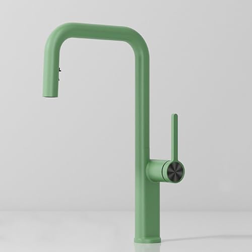 Mitigeur de cuisine extractible robinet d'évier monotrou chromé 2 jets