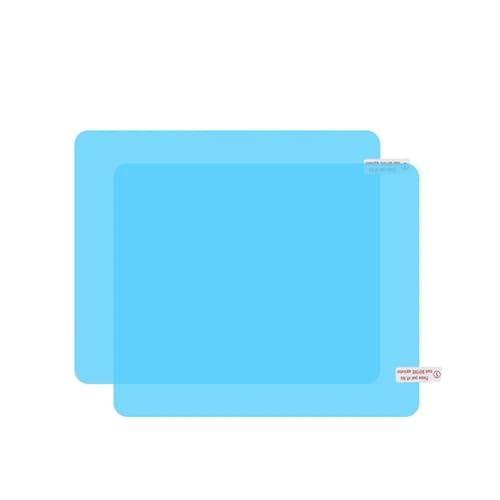 Adhesivo Espejo retrovisor 2 Uds Pegatina A Prueba De Lluvia Espejo Retrovisor para Coche Película Antiniebla Impermeable Cuadrado Redondo Antirreflectante(15x20cm 2Pcs)